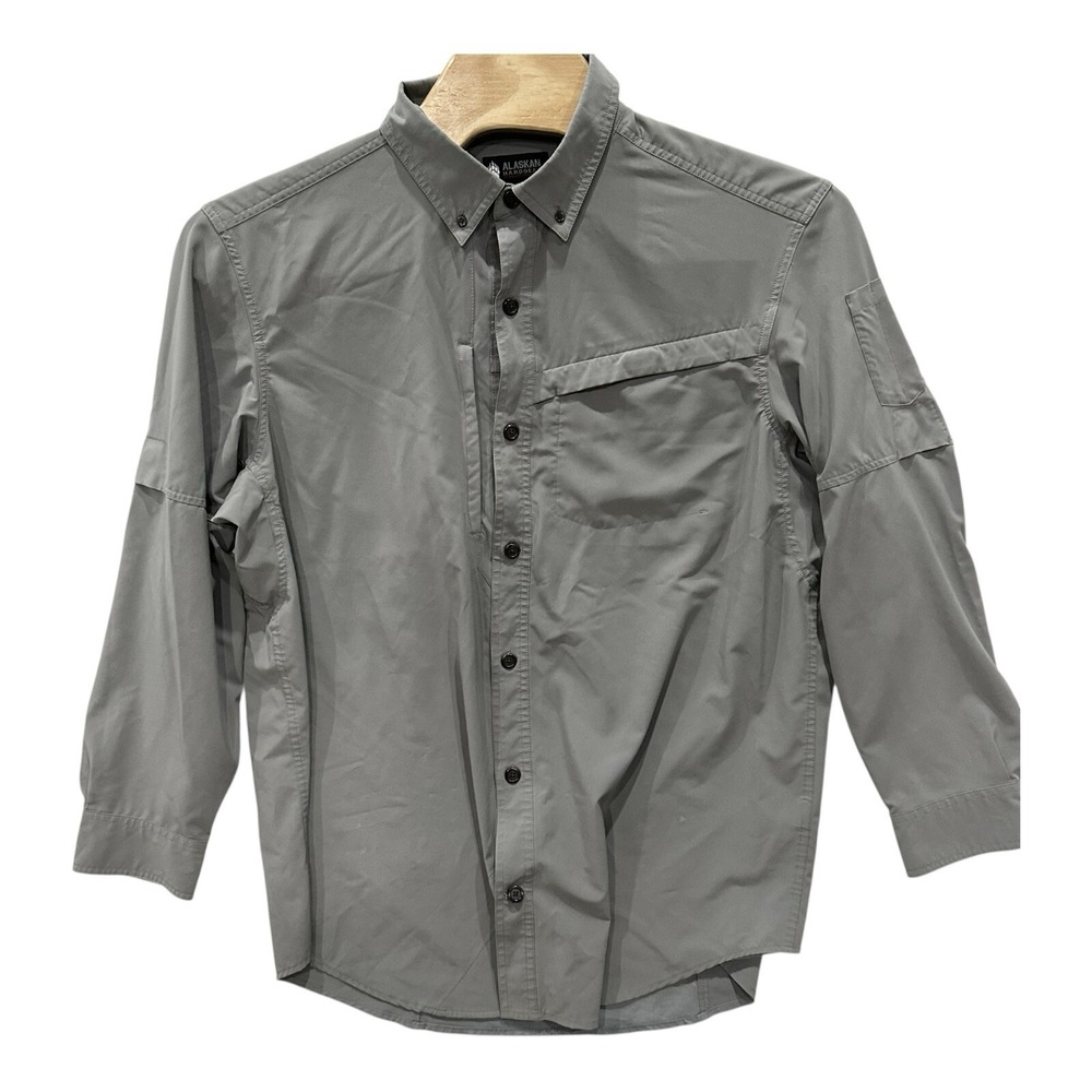Duluth Trading Alaskan Hardgear Shirt XL PermaFrost Long Sleeve Gray AKHG Vented